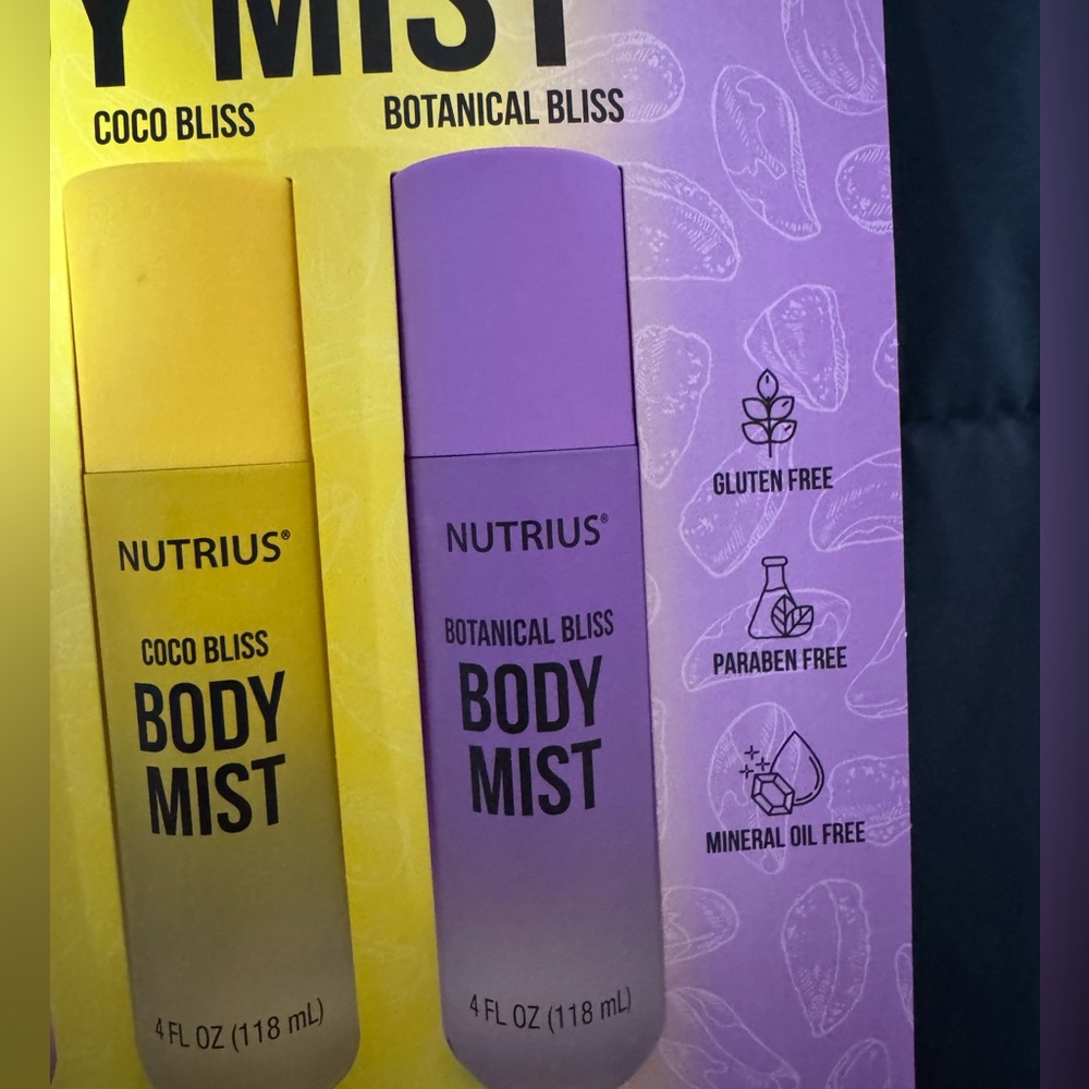 Nutrius Body Mist - pkg of 3: Berry, Coco & Botanical Bliss - Picture 5 of 11